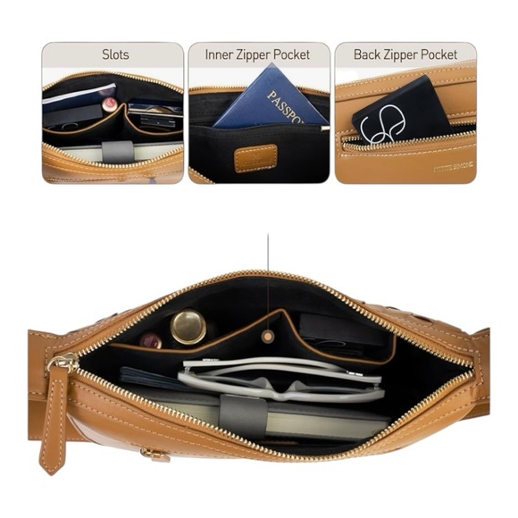 NEW Petite Simone Titta & Tatta Woven Crossbody Bag Adjustable Strap Handbag - Picture 3 of 14